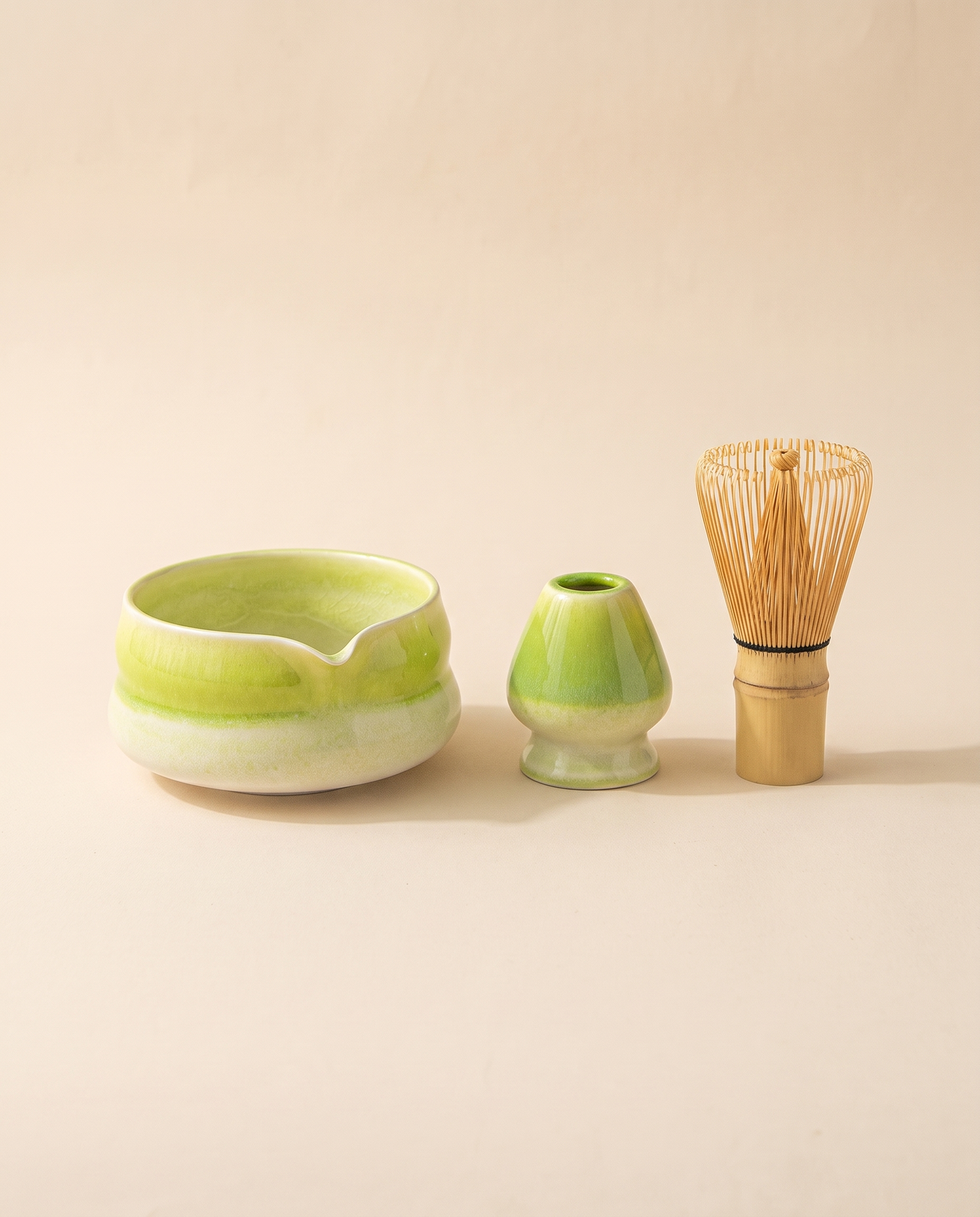 Matcha Bowl & Whisk Set – Light Green