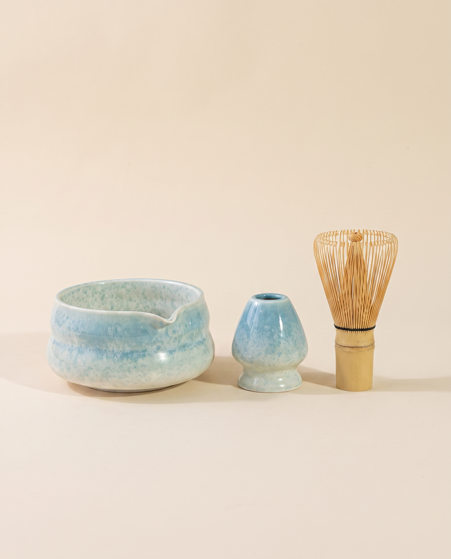 Matcha Bowl & Whisk Set – Blue