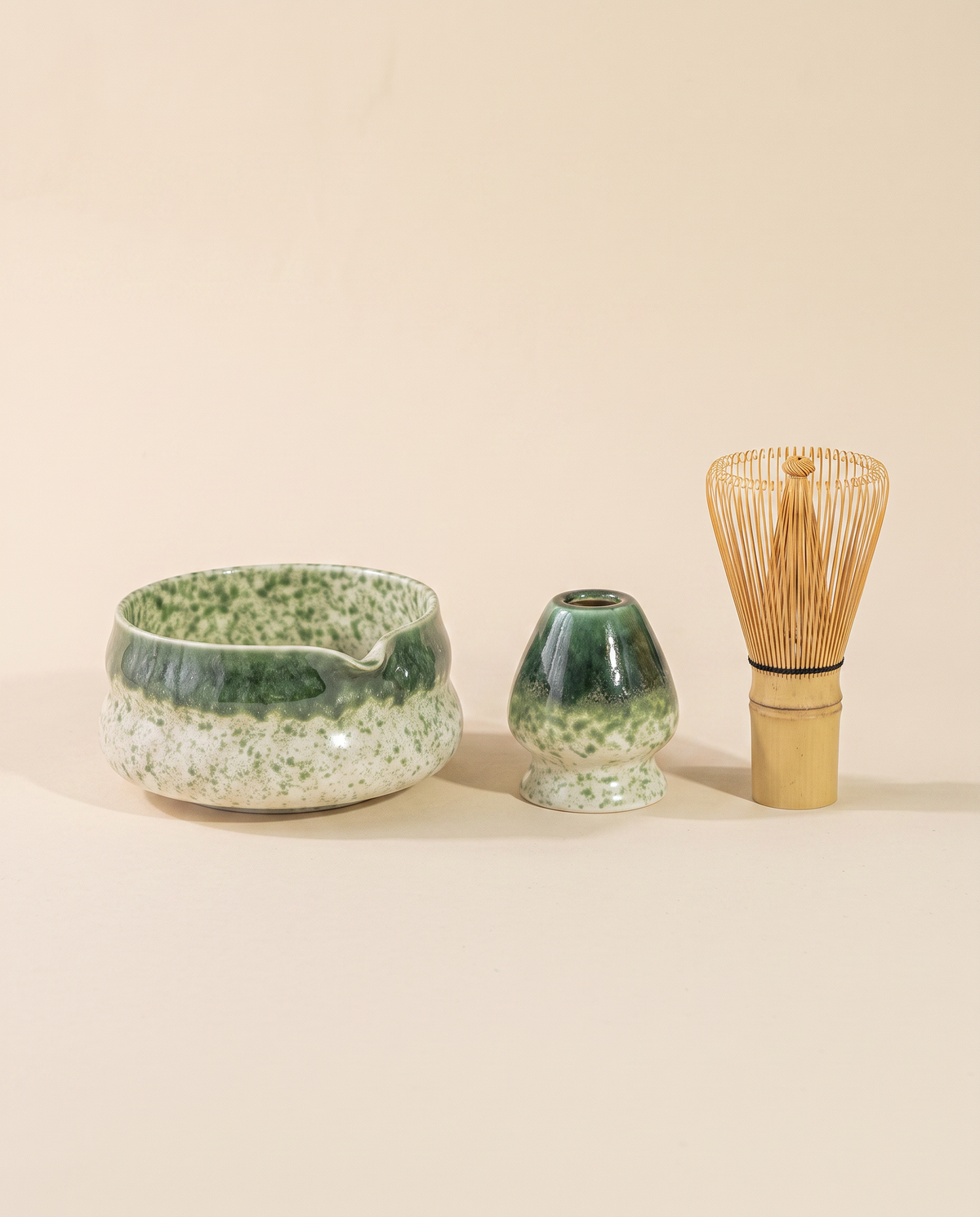 Matcha Bowl & Whisk Set – Green