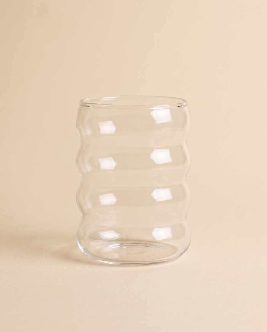 Ripple Glass Matcha Cup 380 ml – 1 pc