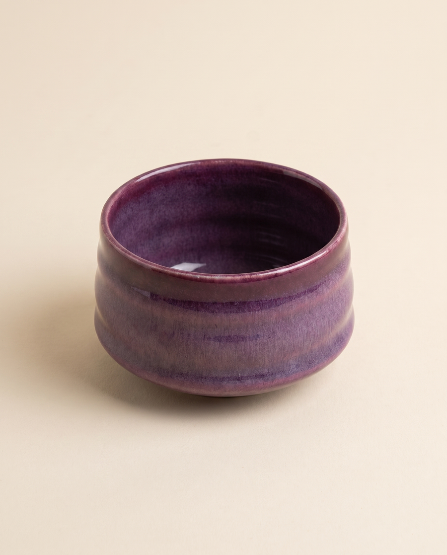 Ceramic Matcha Bowl 550 ml – Purple
