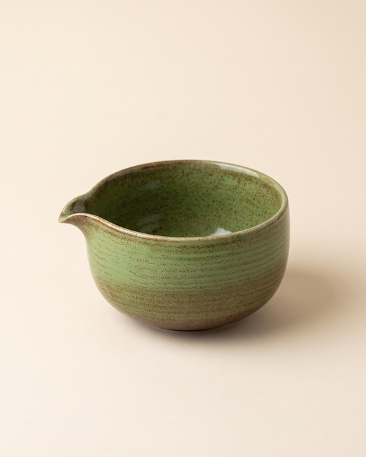 Glazed Matcha Bowl 550 ml – Moss Green