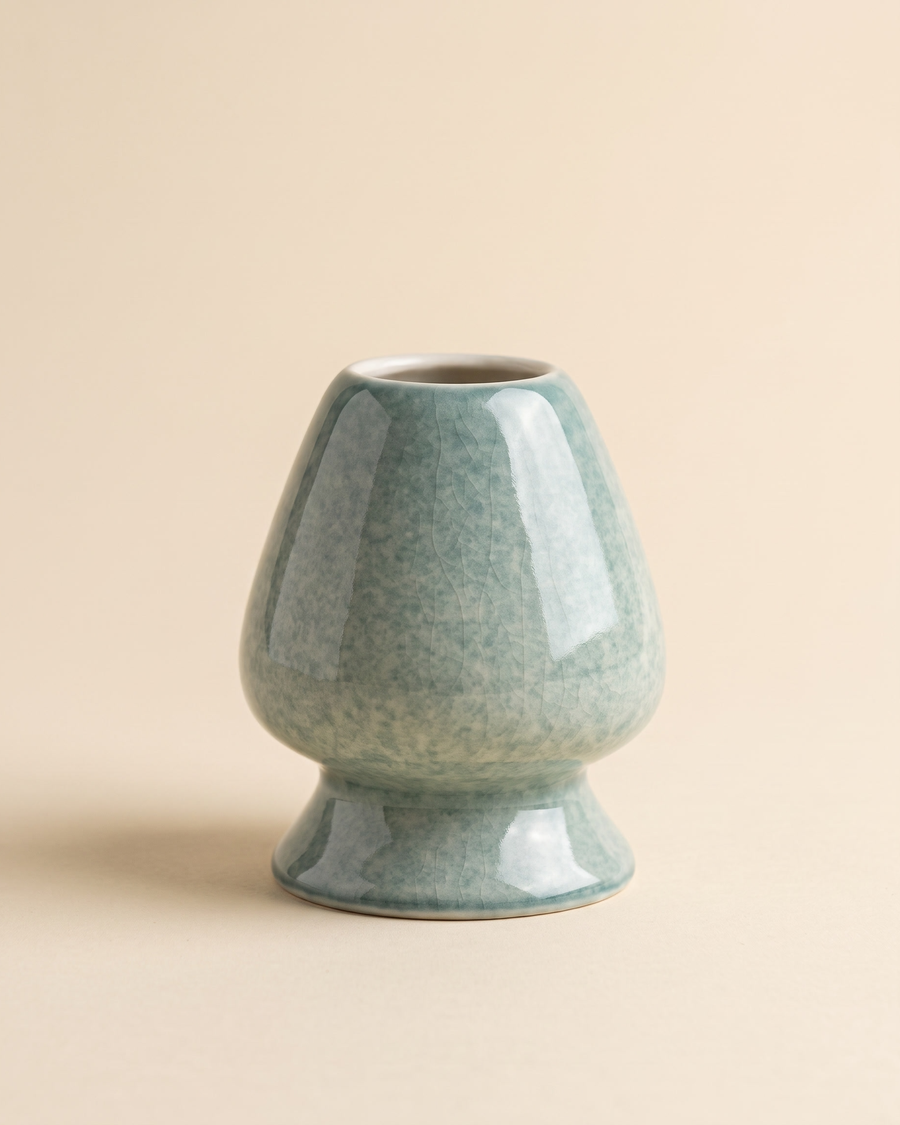 Crackle Ceramic Whisk Holder – Sage