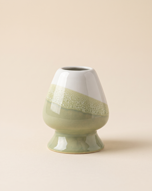 Two-Tone Ceramic Whisk Holder – Green Dip