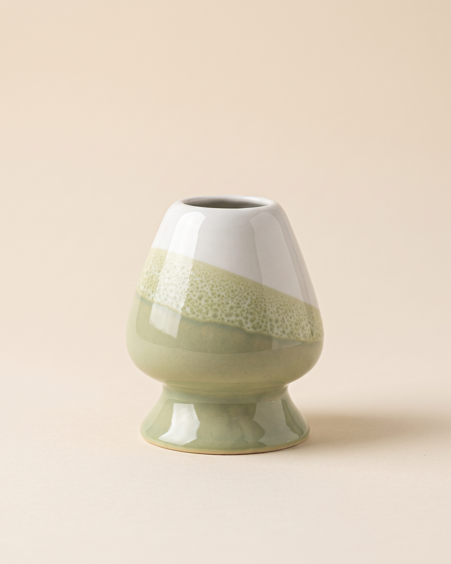 Two-Tone Ceramic Whisk Holder – Green Dip