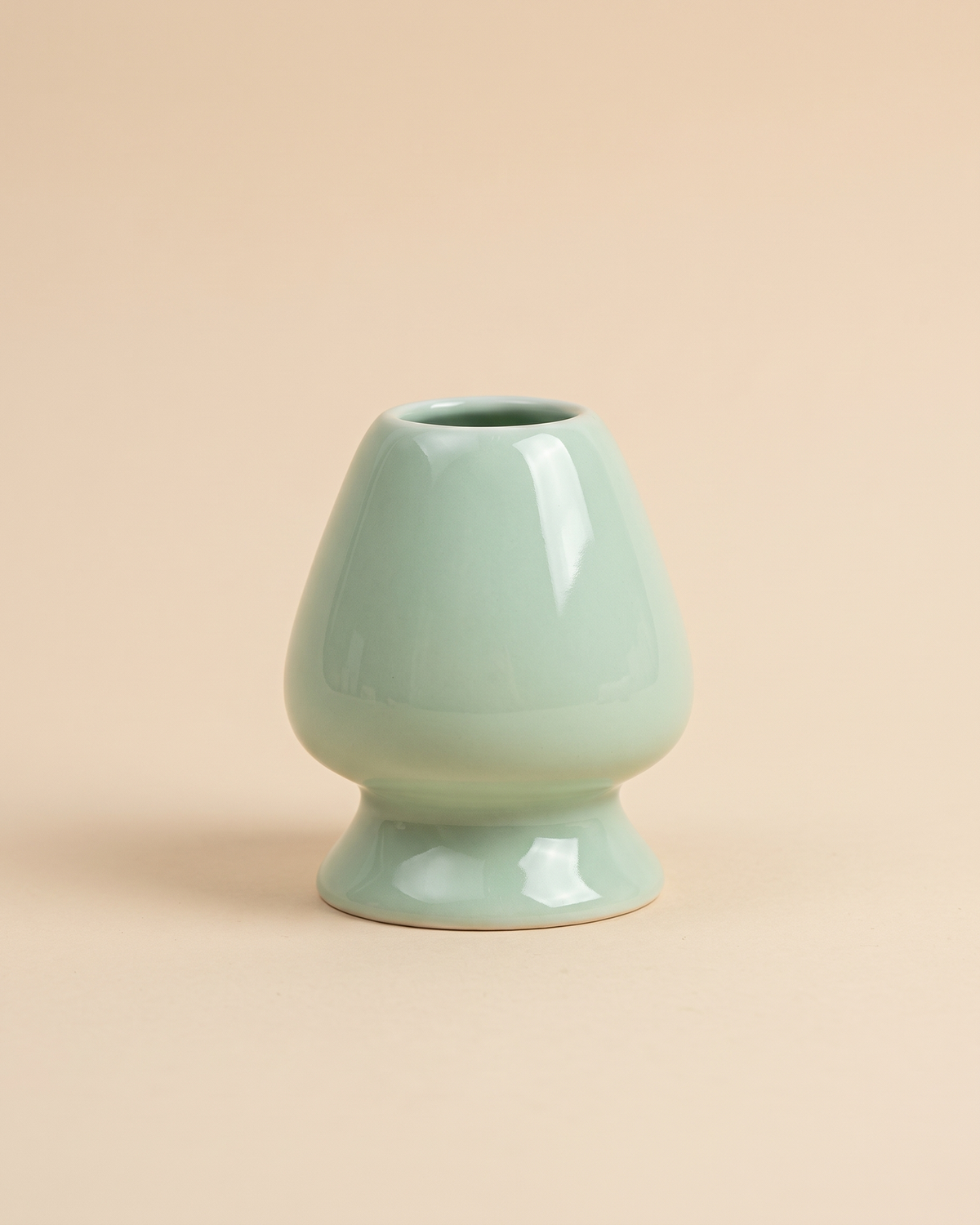 Glossy Ceramic Whisk Holder – Mint