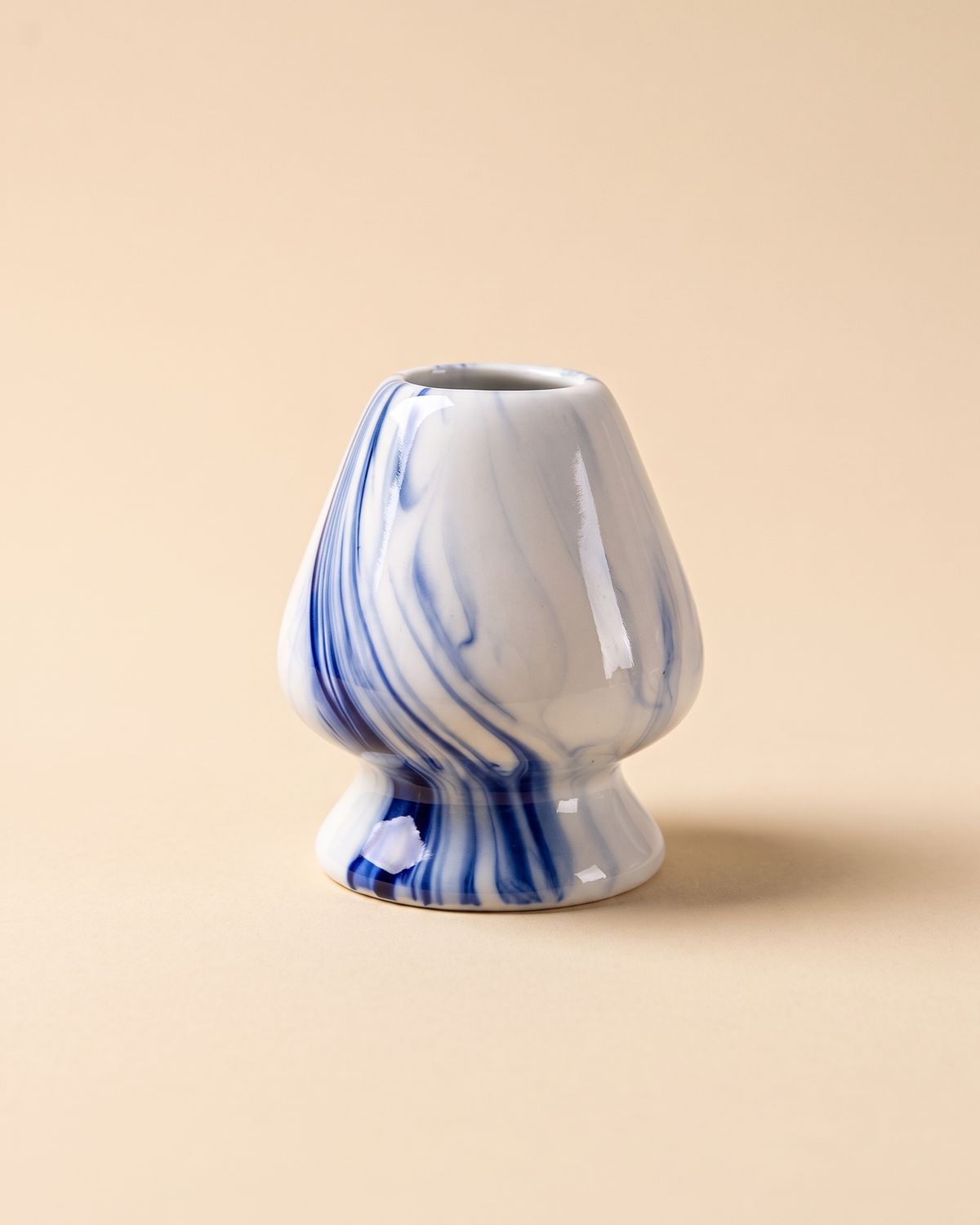 Marble Ceramic Whisk Holder – Marble Blue