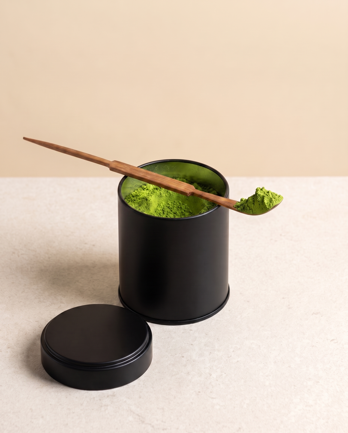 In use: Bamboo Matcha Scoop (Chashaku) – Style 02