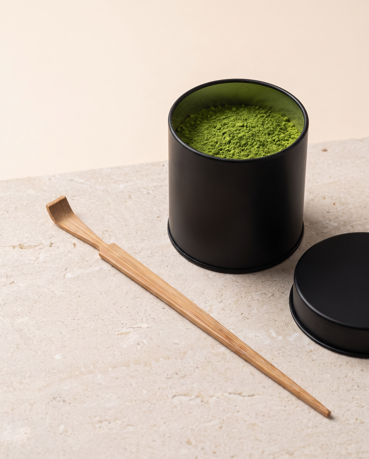 In use: Bamboo Matcha Scoop (Chashaku) – Style 03