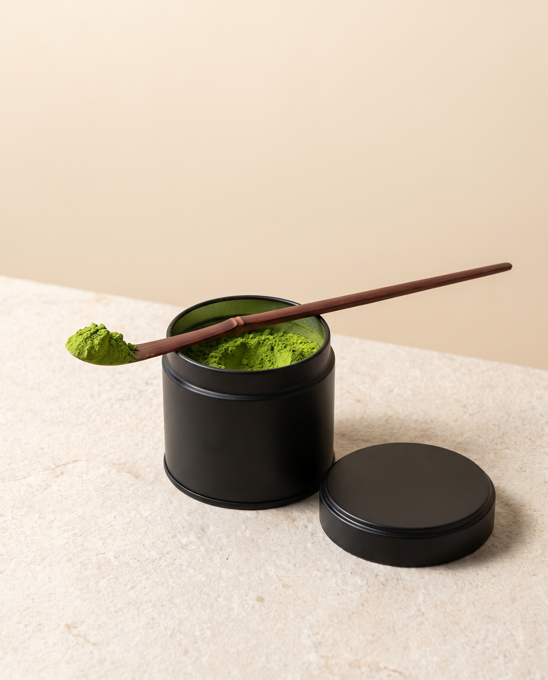 In use: Bamboo Matcha Scoop (Chashaku) – Style 04-1