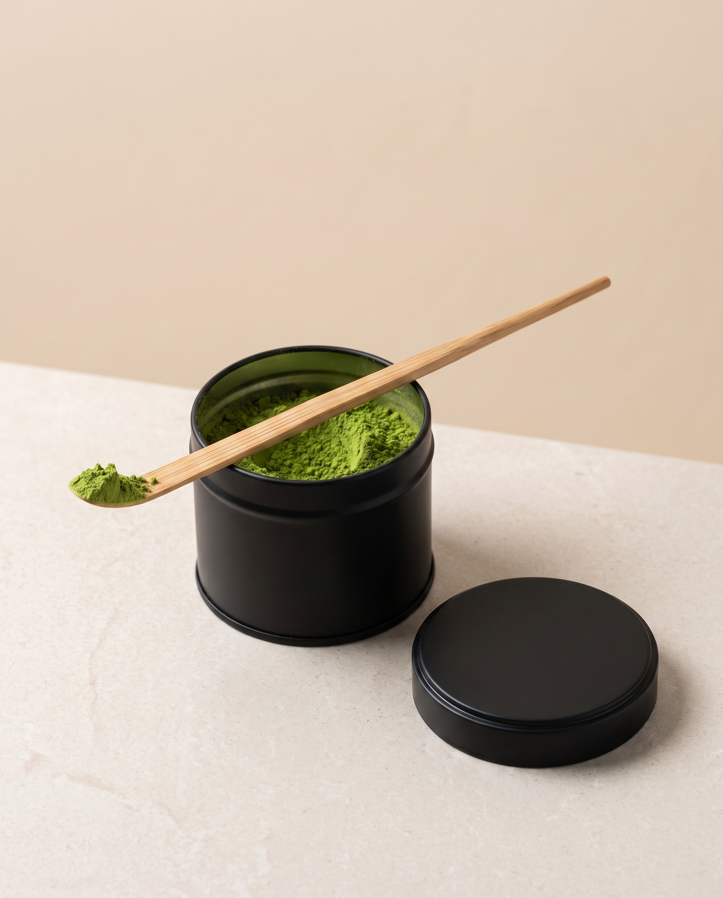 In use: Bamboo Matcha Scoop (Chashaku) – Style 04