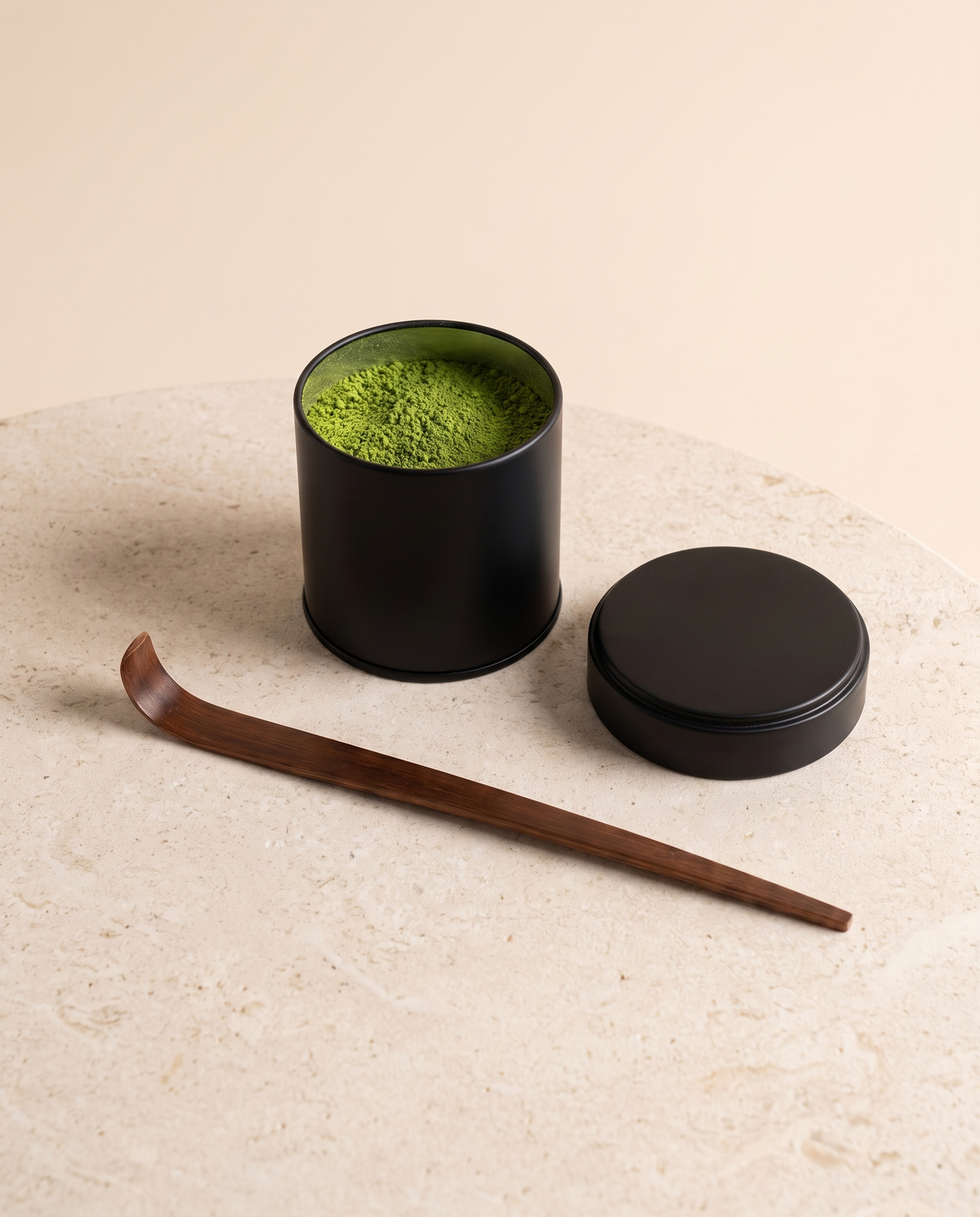 In use: Bamboo Matcha Scoop (Chashaku) – Style 07