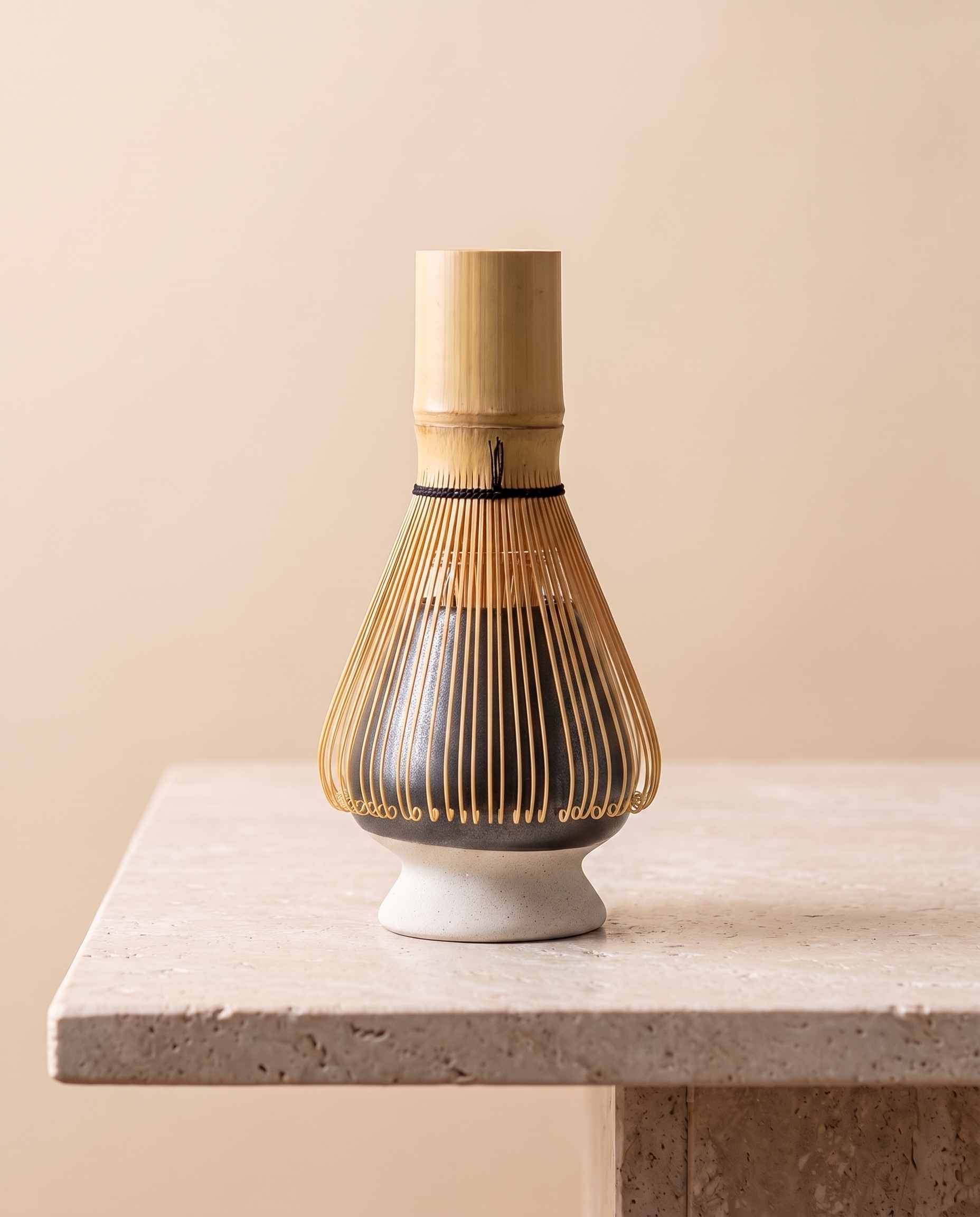 In use: Ceramic Whisk Holder – Black