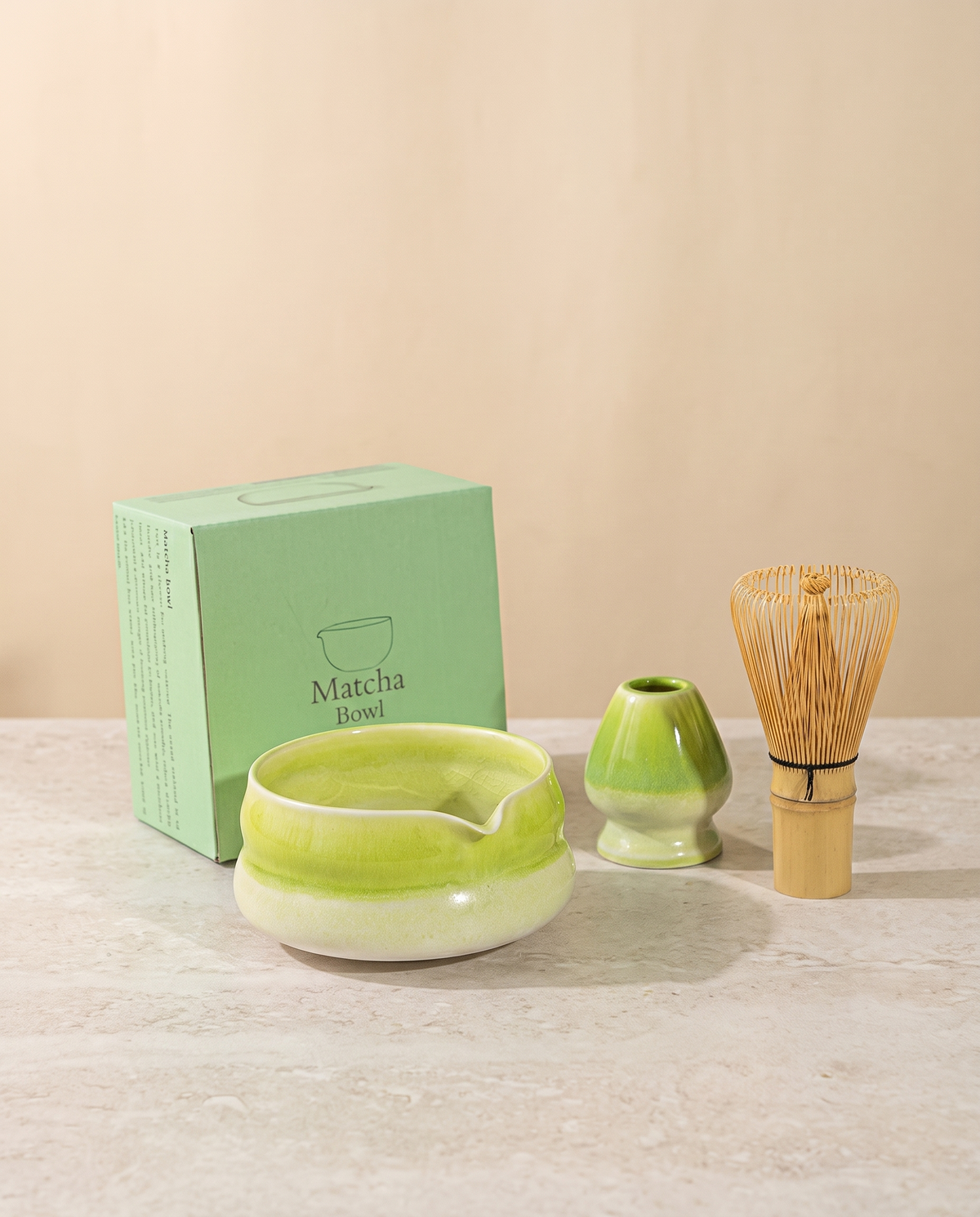 What arrives: bowl and holder with the printed gift box they ship in