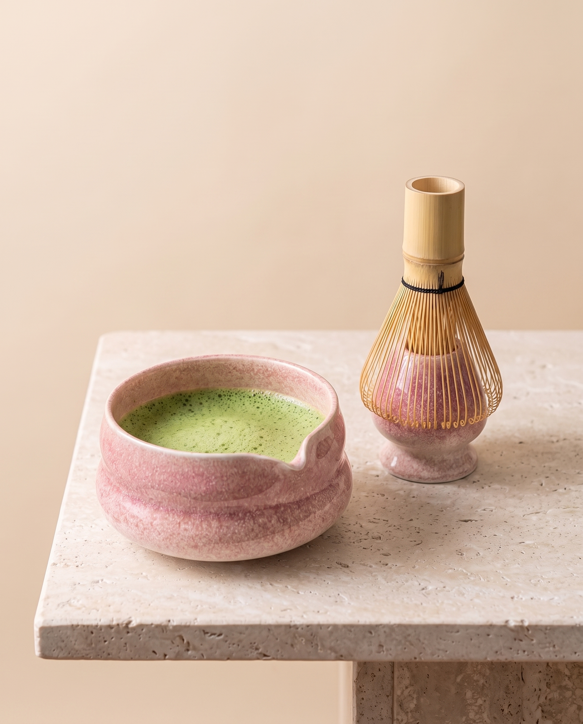 In use: Matcha Bowl & Whisk Set – Purple