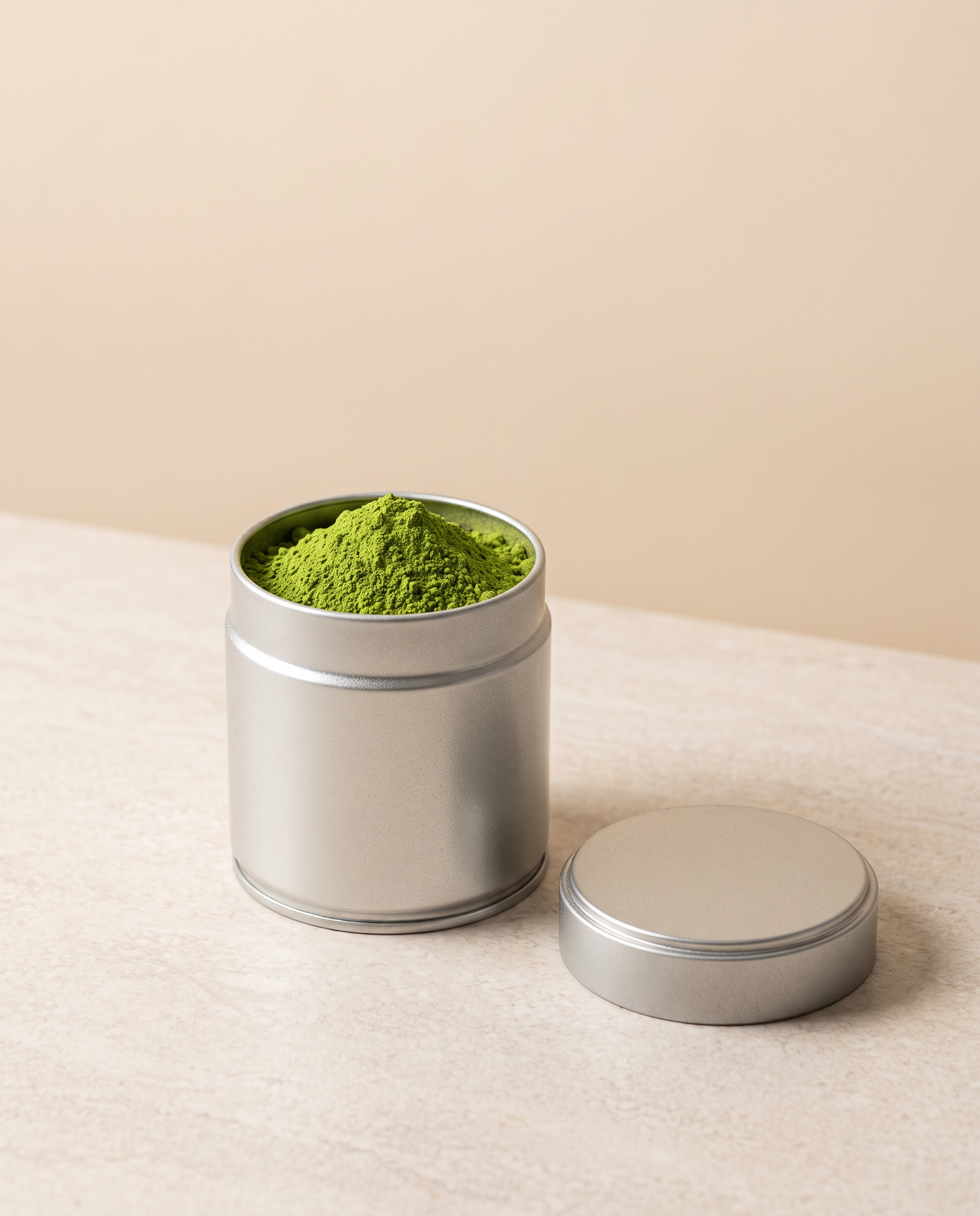 In use: Matcha Storage Tin – A1