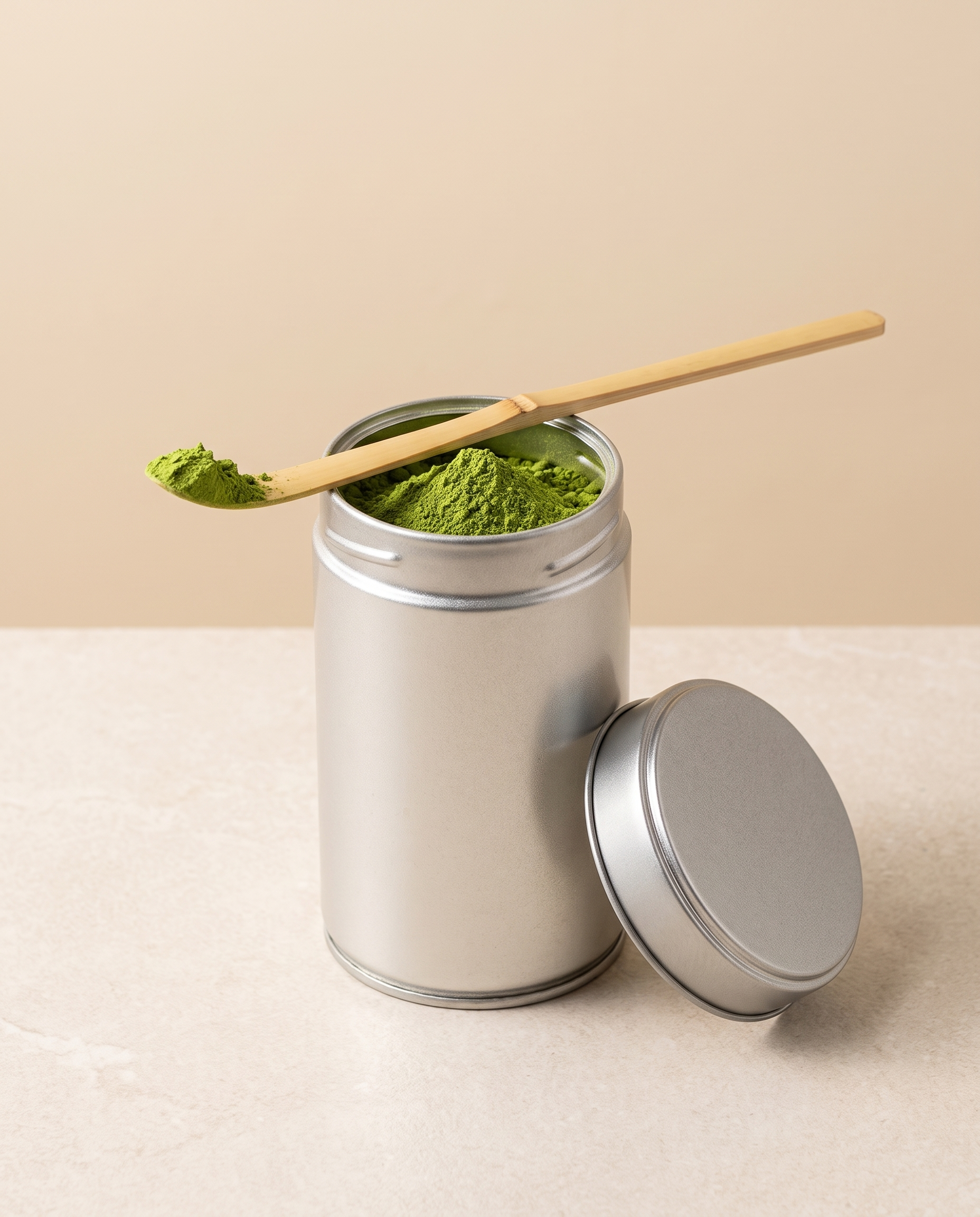 In use: Matcha Storage Tin – A2