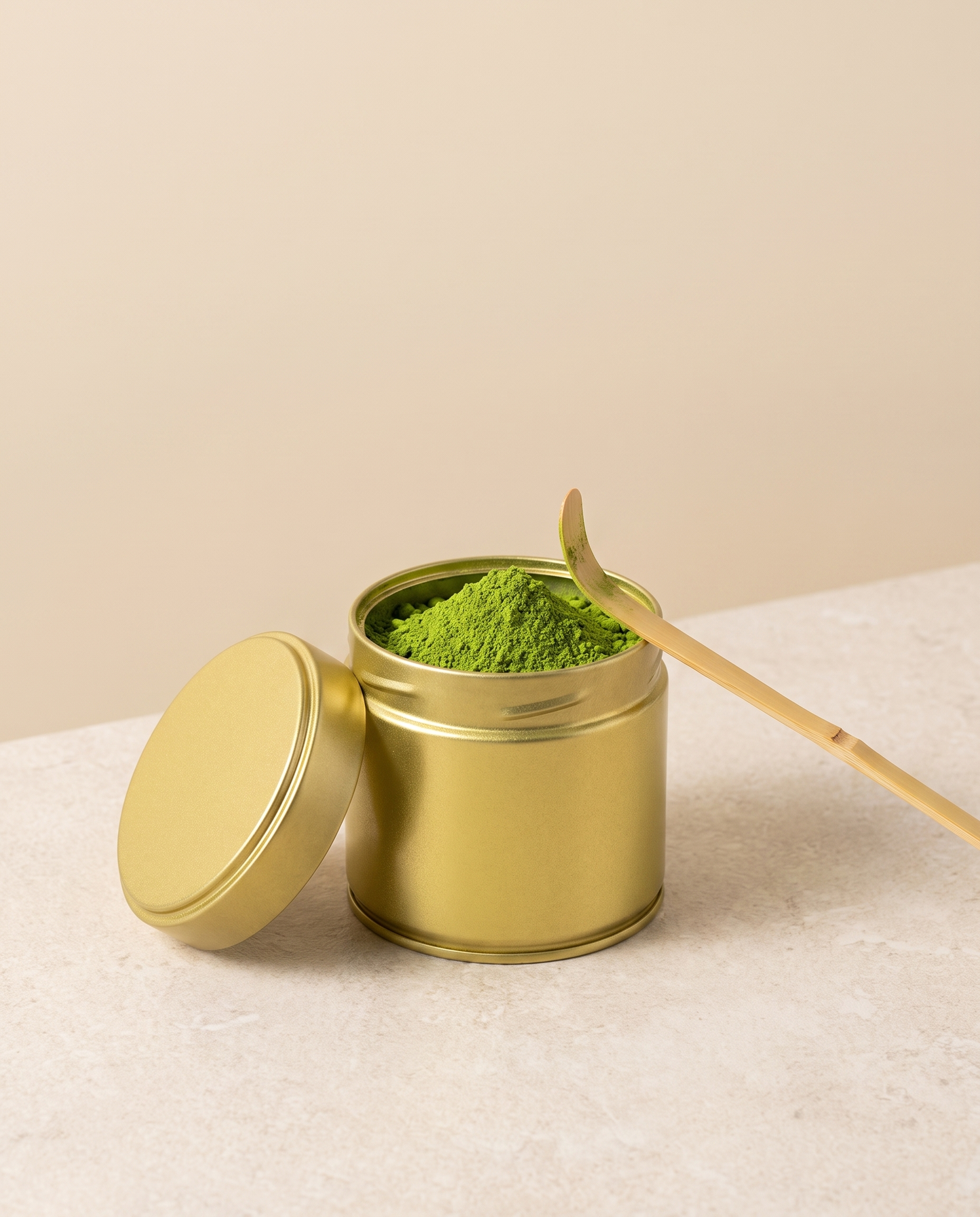 In use: Matcha Storage Tin – A4